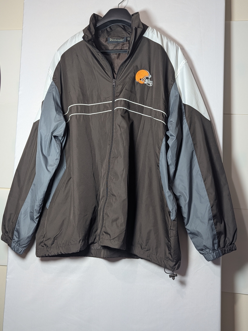 Vintage Cleveland Browns Dunbrooke NFL Windbreaker Jacket 2XL SI